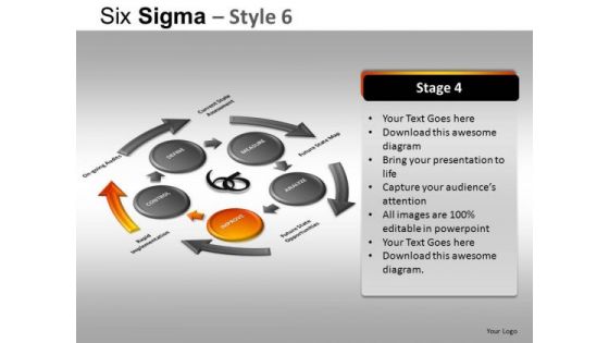 PowerPoint Presentation Designs Corporate Growth Six Sigma Ppt Slide