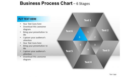 PowerPoint Presentation Designs Diagram Hexagon Pie Chart Ppt Slide