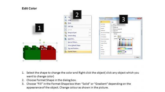 PowerPoint Presentation Designs Diagram Lego Blocks Ppt Template