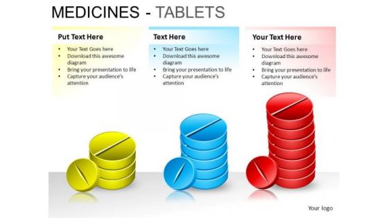 PowerPoint Presentation Designs Diagram Medicine Tablets Ppt Layout