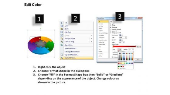 PowerPoint Presentation Designs Download Pie Chart Puzzle Process Ppt Backgrounds