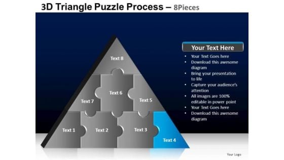 PowerPoint Presentation Designs Editable Triangle Puzzle Ppt Layouts