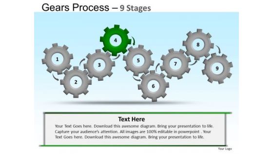 PowerPoint Presentation Designs Education Gears Ppt Theme