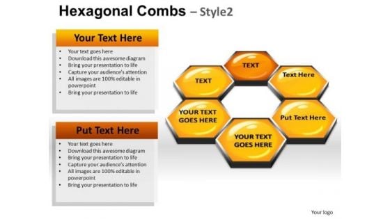 PowerPoint Presentation Designs Education Hexagonal Combs Ppt Themes