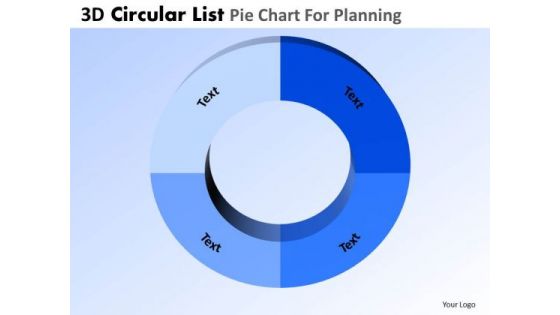 PowerPoint Presentation Designs Executive Success 3d Circular Chart List Ppt Process