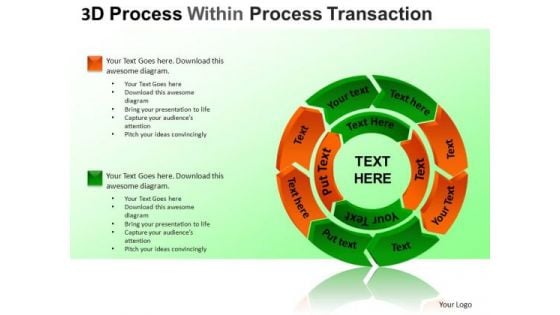 PowerPoint Presentation Designs Global Process Cycle Diagram Ppt Template