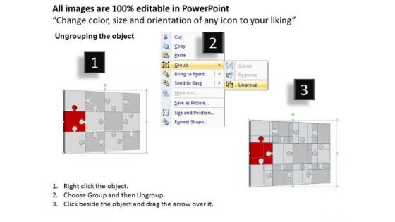 PowerPoint Presentation Designs Graphic Puzzle Process Ppt Slides