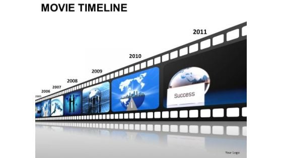 PowerPoint Presentation Designs Growth Movie Timeline Ppt Backgrounds