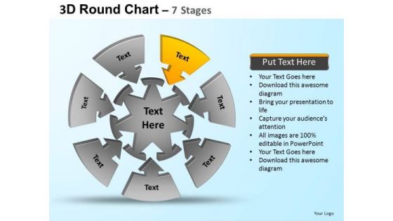 PowerPoint Presentation Designs Growth Round Process Flow Chart Ppt Slide