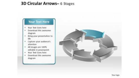 PowerPoint Presentation Designs Leadership Circular Arrows Ppt Slides