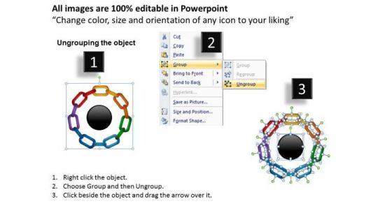 PowerPoint Presentation Designs Leadership Circular Chain Ppt Theme