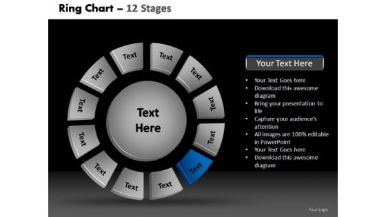 PowerPoint Presentation Designs Leadership Donut With Core Ppt Slide