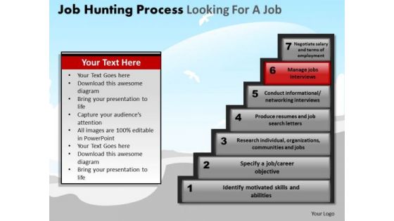 PowerPoint Presentation Designs Leadership Job Hunting Process Ppt Slides