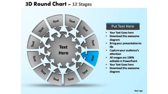 PowerPoint Presentation Designs Leadership Pie Chart With Arrows Ppt Theme