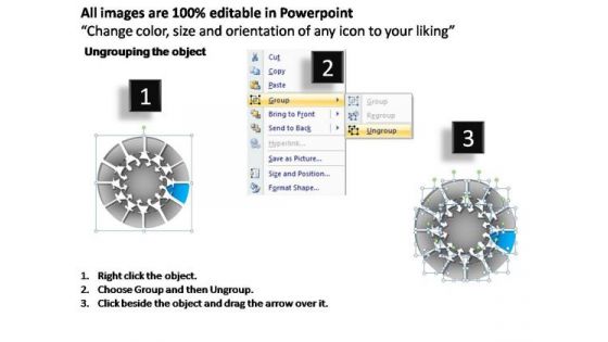PowerPoint Presentation Designs Leadership Pie Chart With Arrows Ppt Theme