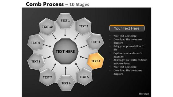 PowerPoint Presentation Designs Marketing Hub And Spokes Process Ppt Design Slides