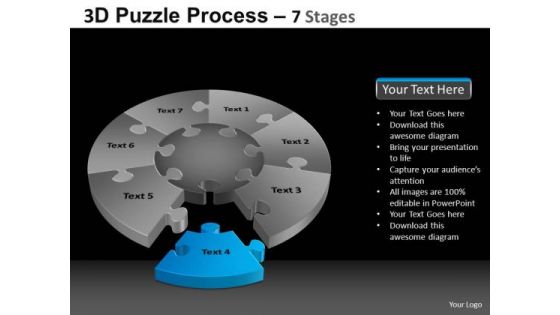 PowerPoint Presentation Designs Marketing Pie Chart Puzzle Process Ppt Layouts