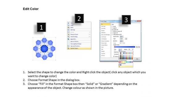 PowerPoint Presentation Designs Process Wheel And Spoke Process Ppt Slides