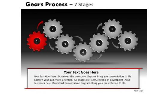 PowerPoint Presentation Designs Sales Gears Process Ppt Slide