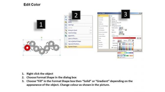 PowerPoint Presentation Designs Sales Gears Process Ppt Slide