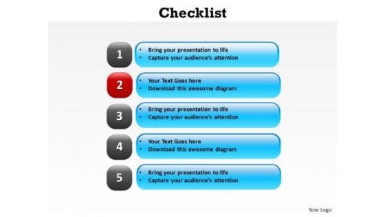 PowerPoint Presentation Designs Strategy Check List Ppt Slide Designs