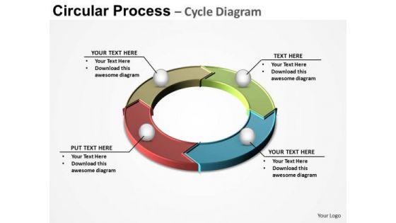 PowerPoint Presentation Designs Strategy Circular Process