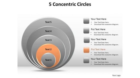 PowerPoint Presentation Designs Strategy Concetric Circles Ppt Slide