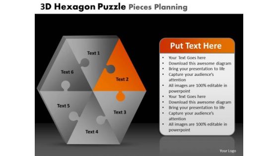 PowerPoint Presentation Designs Strategy Hexagon Puzzle Pieces Ppt Designs