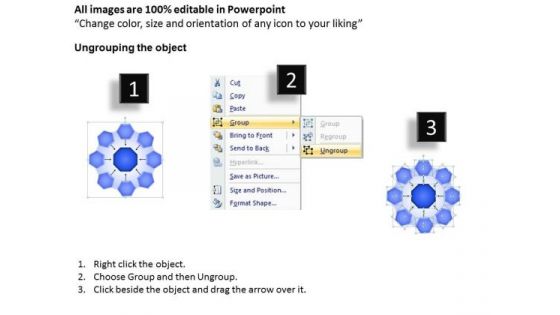PowerPoint Presentation Designs Strategy Hub And Spokes Process Ppt Slides