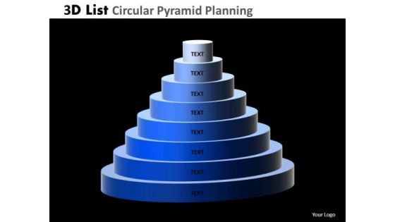 PowerPoint Presentation Designs Success Circular Pyramid Ppt Slide