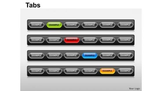 PowerPoint Presentation Designs Success Tabs Ppt Slides