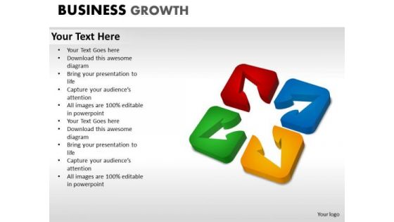 PowerPoint Presentation Designs Teamwork Business Growth Ppt Theme