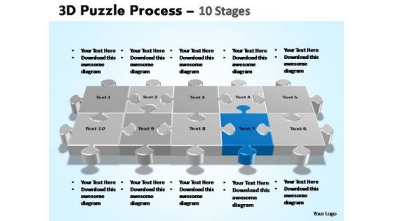 PowerPoint Presentation Designs Teamwork Puzzle Process Ppt Theme