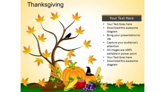 PowerPoint Presentation Designs Thanksgiving Ppt Backgrounds