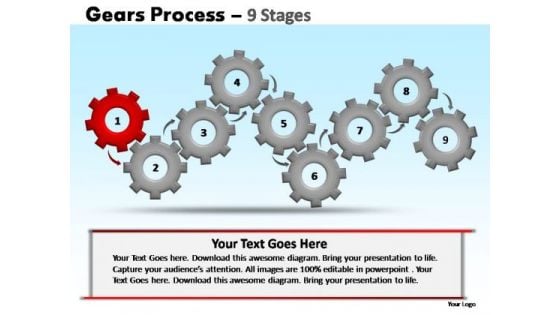 PowerPoint Presentation Diagram Gears Ppt Themes