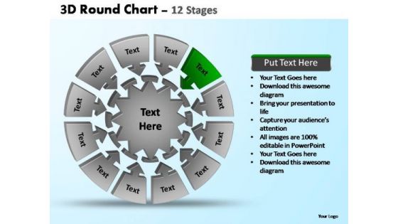 PowerPoint Presentation Diagram Pie Chart With Arrows Ppt Presentation