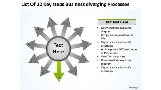 PowerPoint Presentation Diverging Processes Circular Flow Layout Network Slides PowerPoint Presentation Diverging Processes Circular Flow Layout Network Slides