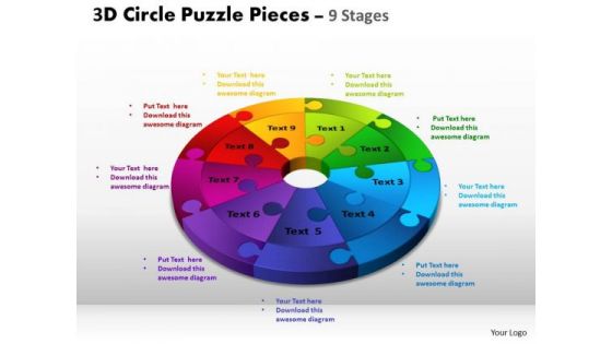 PowerPoint Presentation Download Circle Puzzle Ppt Design