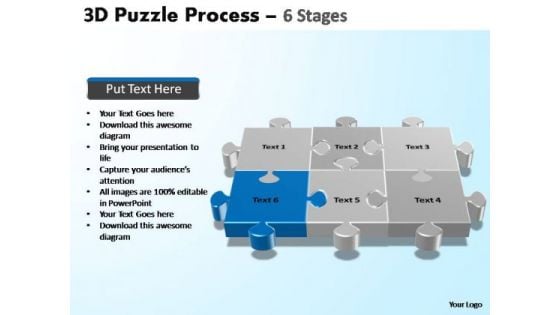 PowerPoint Presentation Download Puzzle Process Ppt Template