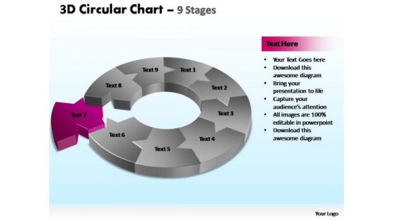 PowerPoint Presentation Editable Circular Chart Ppt Template