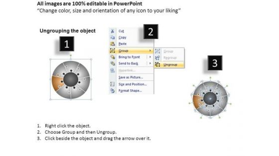 PowerPoint Presentation Editable Circular Puzzle Ppt Slide