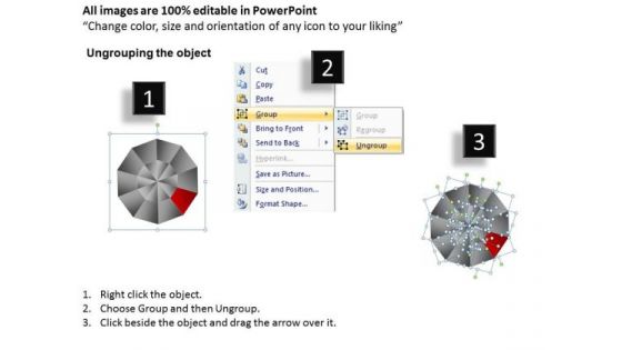 PowerPoint Presentation Editable Circular Quadrant Ppt Slide Designs