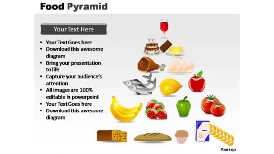 PowerPoint Presentation Editable Food Pyramid Ppt Process