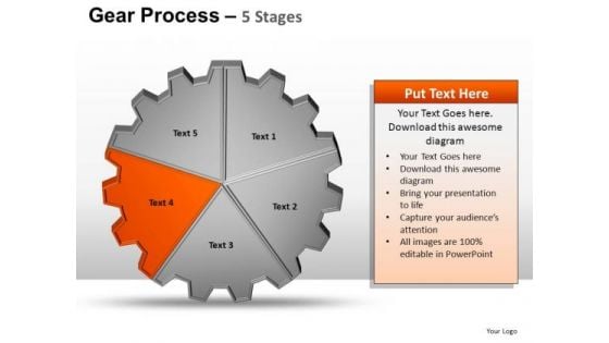 PowerPoint Presentation Editable Gears Process Ppt Process