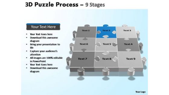 PowerPoint Presentation Editable Puzzle Process Ppt Theme