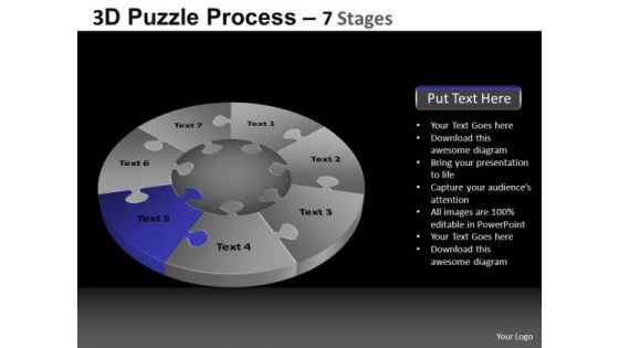 PowerPoint Presentation Education Pie Chart Puzzle Process Ppt Slidelayout