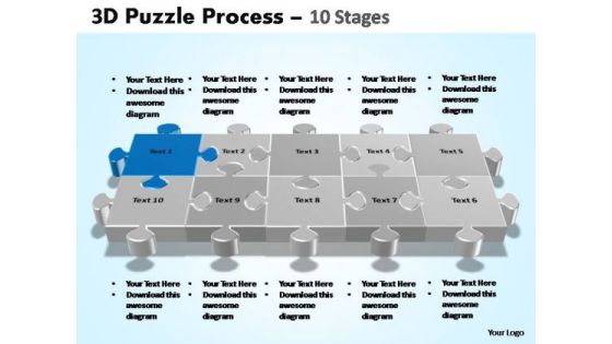 PowerPoint Presentation Education Puzzle Process Ppt Design