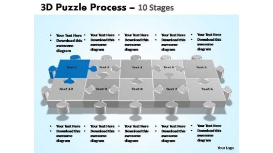 PowerPoint Presentation Education Puzzle Process Ppt Design