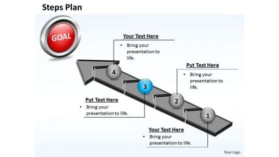 PowerPoint Presentation Education Steps Plan 4 Stages Style 4 Ppt Theme