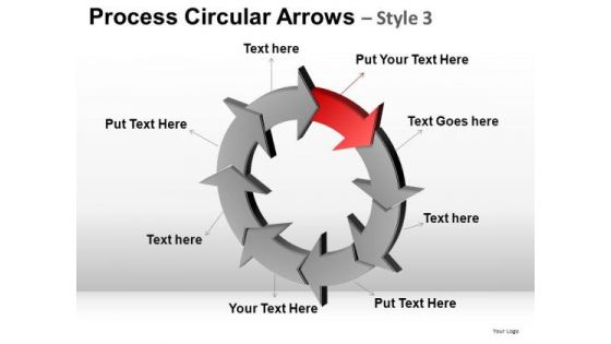 PowerPoint Presentation Executive Strategy Process Circular Arrows Ppt Templates